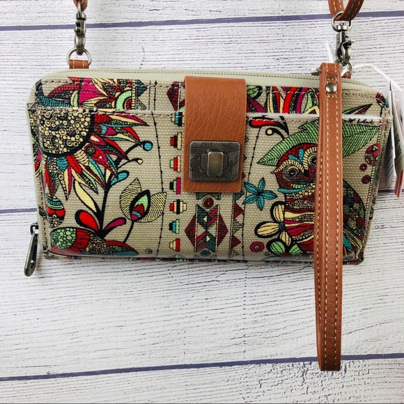 The Sak Handbags - The Sak Roots Crossbody Wristlet Purse